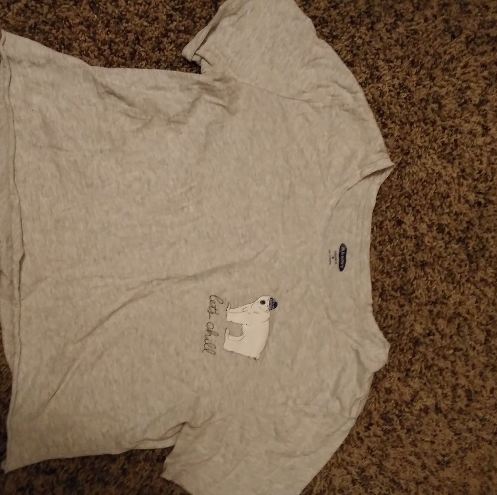 Gray graphic tee